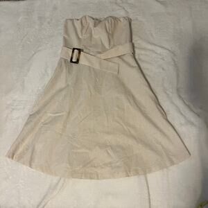 brand new strapless linen dress size xs